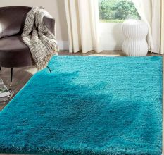Bedside Turquoise Handmade Rug